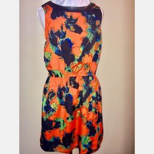 Kensie Dress with Faux Leather Collar